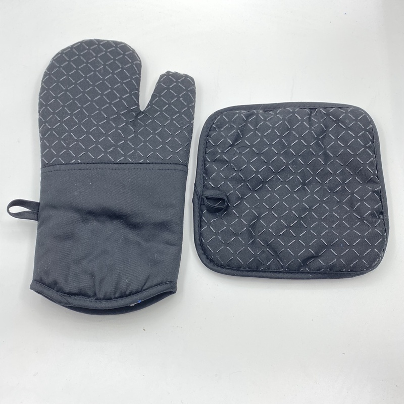 အထူ Silicone Heat Resistant Pot Holder Microwave Mitts